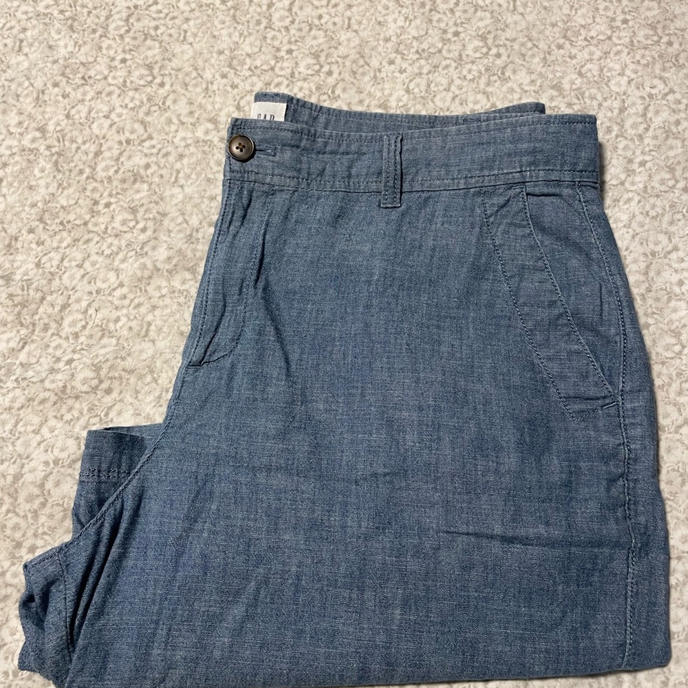 GAP Light Blue Linen Shorts